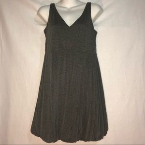 V-Neck Sleeveless Pleated Dress